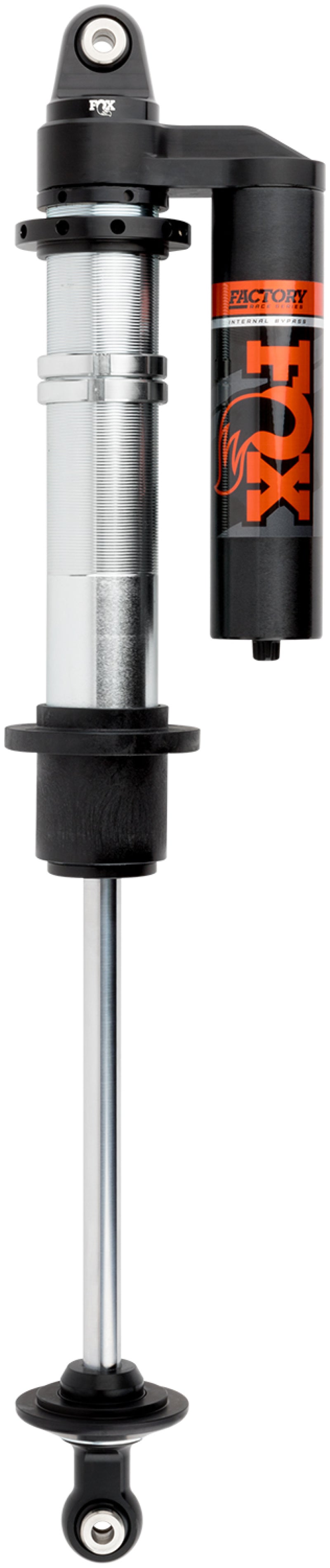 Fox 2.5 Factory シリーズ 16インチ（約406mm） インターナルバイパス P/B リザーバー コイルオーバーショック 7/8インチ（約22mm） シャフト（ノーマルバルブ） - ブラック