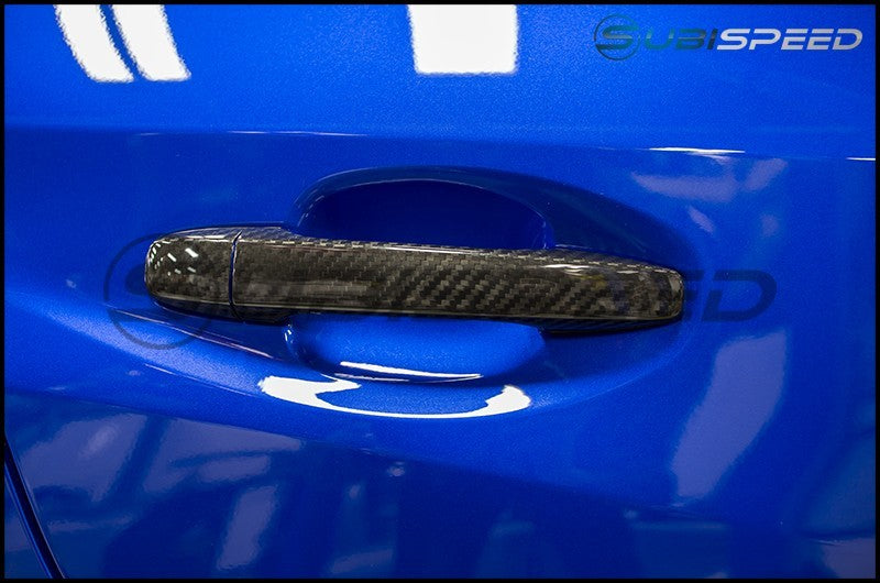 OLM ドライカーボンドアハンドルカバー - 2015-2021 スバル WRX / STI / 2014-2018 フォレスター / 2013-2017 クロストレック用