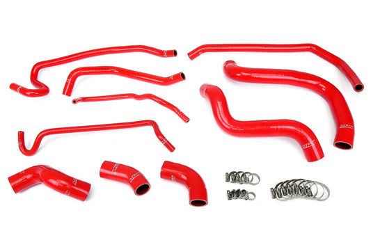 HPS シリコン ホース キット - ラジエーターおよびヒーター ホース 57-1429-RED