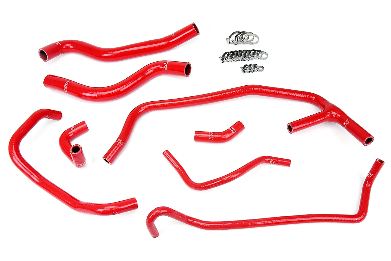 HPS シリコン ホース キット - ラジエーターおよびヒーター ホース 57-1452-RED