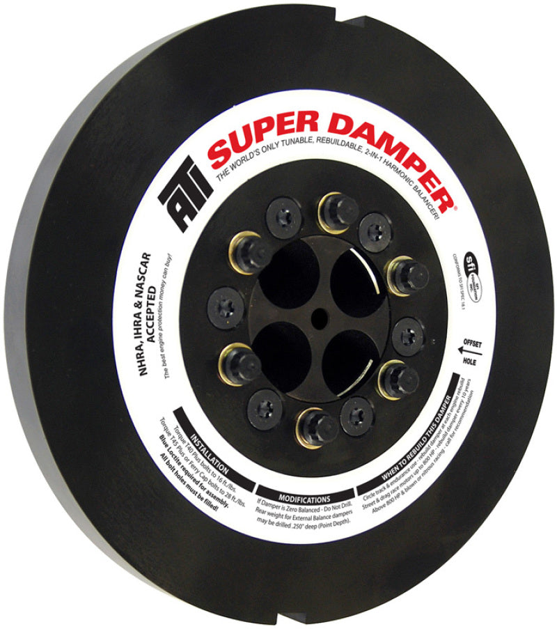 ATI ダンパー - 9.25インチ（約235mm） - スチール製 - 8溝 - Cummins 6BT - 5.9リッター - 1992-1998年モデル - 2タイミングスロット - 3リング - ディーゼル用