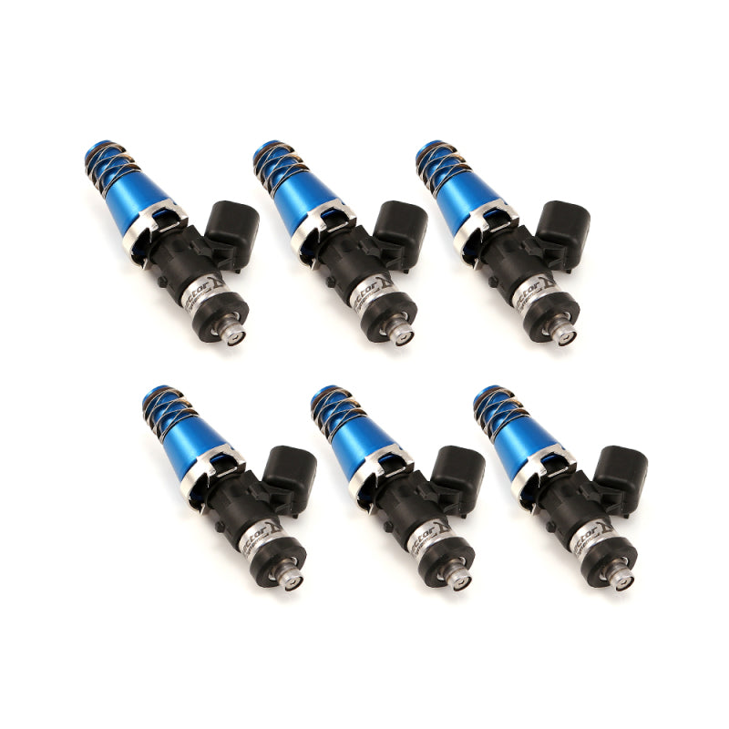 Injector Dynamics ID1050X インジェクター 11mm（ブルー）アダプタートップ＆デンソー製ロワークッション（6個セット）