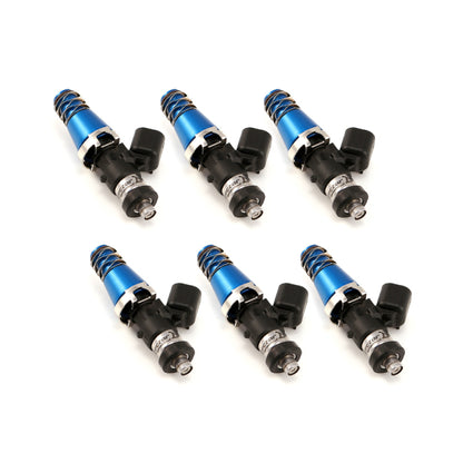 Injector Dynamics ID1050X インジェクター 11mm（ブルー）アダプタートップ＆デンソー製ロワークッション（6個セット）