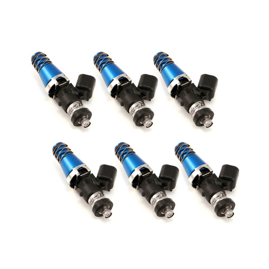 Injector Dynamics ID1050X インジェクター 11mm（ブルー）アダプタートップ＆デンソー製ロワークッション（6個セット）