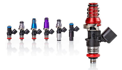 Injector Dynamics ID1050X インジェクター 14mm（ブラック）ボトムアダプター（10個セット）