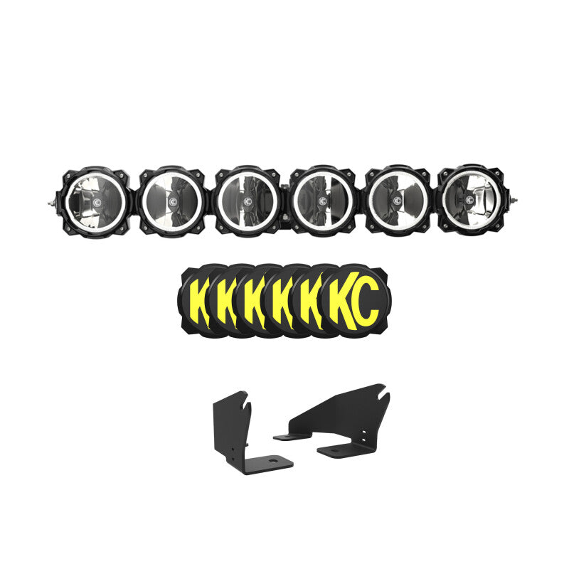 KC HiLiTES 2022年以降 Polaris RZR Pro XP 39インチ Pro6 Gravity LED 6灯 120wコンボビーム
