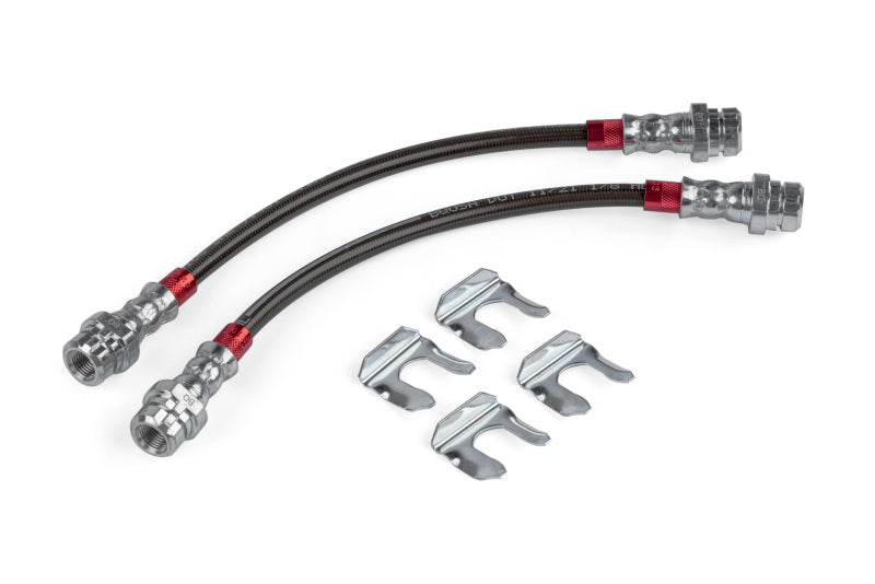 APR 2006-2013 Audi A3/A3 Quattro/2006-2014 フォルクスワーゲン GTI ステンレスメッシュ ブレーキラインセット - リア