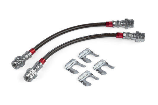 APR 2006-2013 Audi A3/A3 Quattro/2006-2014 フォルクスワーゲン GTI ステンレスメッシュ ブレーキラインセット - リア