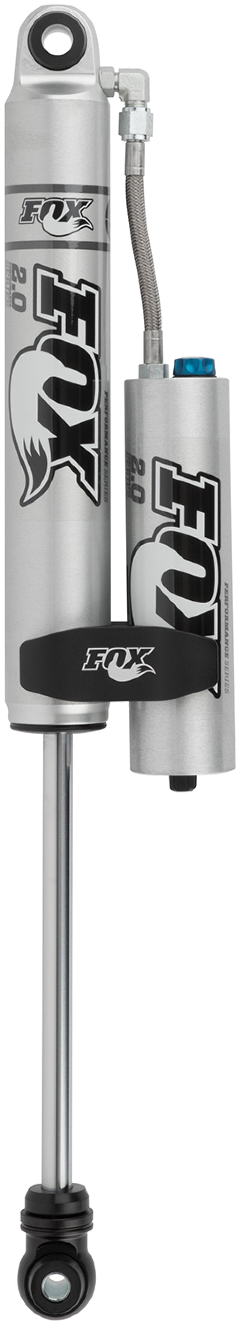 Fox 2.0 Factoryシリーズ 6.5インチ（約165mm）スムースボディ リザーバーショック CD調整付（アルミ製）標準ストローク / アイレットエンド - ブラック