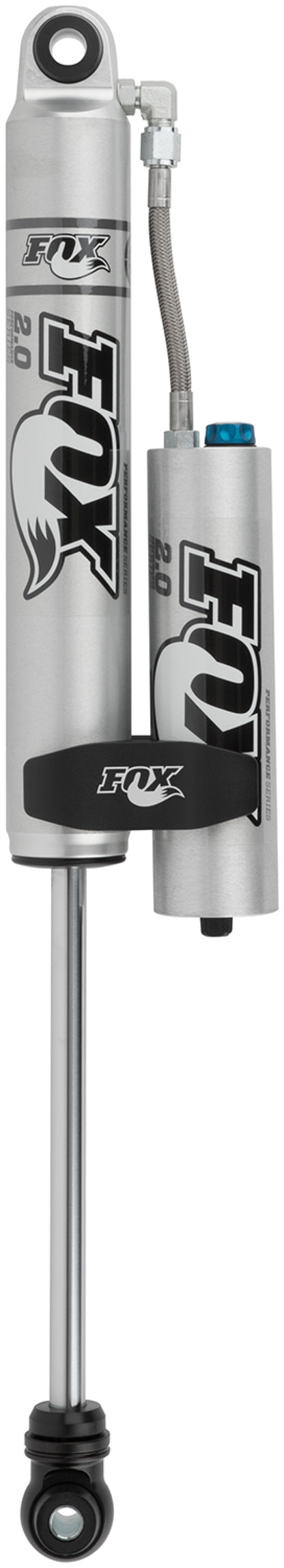 Fox 2.0 Factoryシリーズ 6.5インチ（約165mm）スムースボディ リザーバーショック CD調整付（アルミ製）標準ストローク / アイレットエンド - ブラック