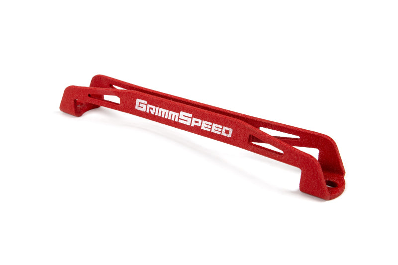 GrimmSpeed 軽量バッテリーステー レッド | スバル 2008-2018年 WRX / STI