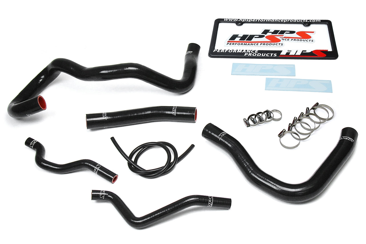 HPS シリコン ホース キット - ラジエーターおよびヒーター ホース 57-1609-BLK