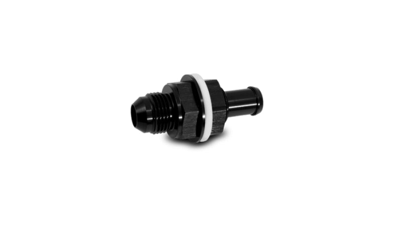 Vibrant 燃料セル用 バルクヘッドアダプター -8ANオスフレア x 1/2インチ(約12.7mm)バーブ