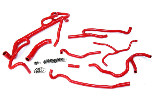 HPS シリコン ホース キット - ラジエーターおよびヒーター ホース 57-1707-RED