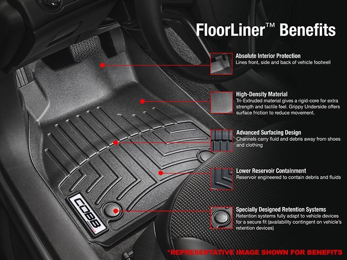 COBB x WeatherTech フロント フロアライナー | 02-07 スバル WRX / 04-07 STI (COBBWT440971)