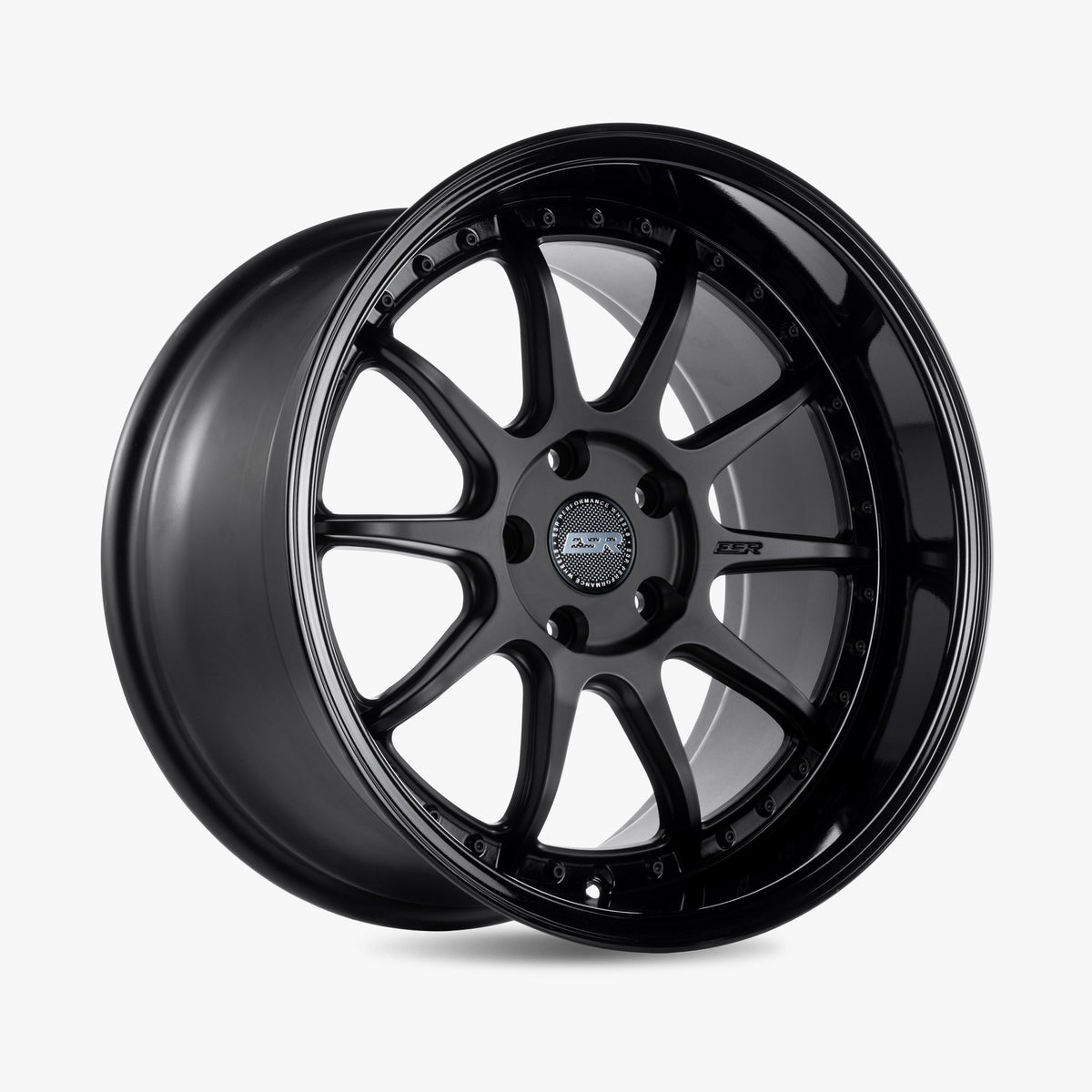 ESR CS12 マットブラック グロスブラックリップ ホイール(1本)| 18〜19インチ
