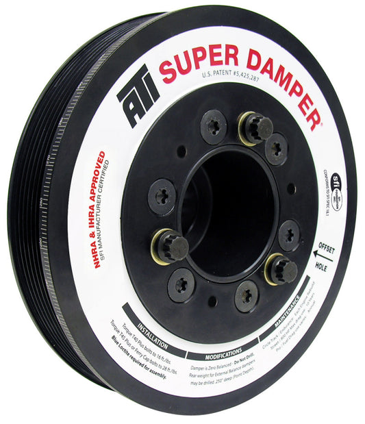 ATI ダンパー - 7.48インチ（約190mm） - アルミ製 - 6溝 - ダッジ - 05-10年モデル - 17%オーバードライブ - VVT非対応 6.1L/392/426 - 3リング