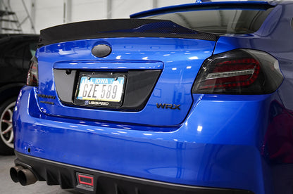 OLM RD2スタイル カーボンファイバー ダックビルスポイラー - 2015-2021 WRX/STI用