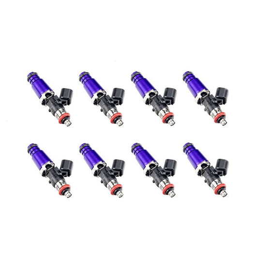 Injector Dynamics 1340cc インジェクター - 60mm長さ - 14mm パープルトップ - 15mm 下側Oリング（8個セット）