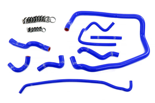 HPS シリコンホースキット - ヒーター、スロットルボディ、エクスパンションタンククーラントホース 57-2138-BLUE