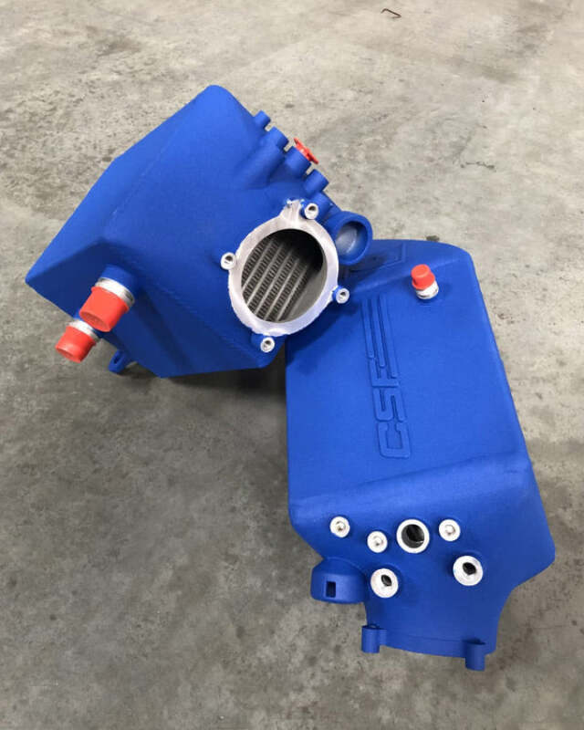 CSF 12-16 BMW M5 (F10) / 12-18 BMW M6 (F06/F12/F13) ツインチャージエアクーラーセット - クリンクルブルー