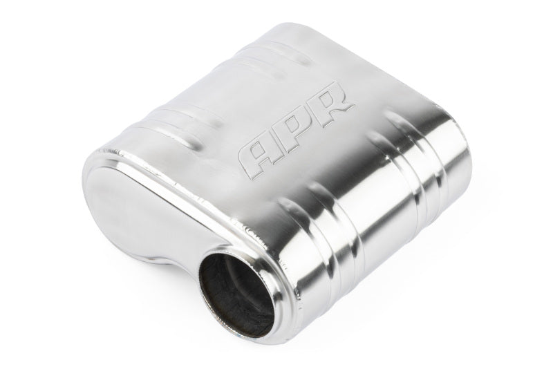 APR プレミアム ヘルムホルツ マフラータイコ - 76mm（3インチ）オフセット - ラウンドスクエアボディ 243mm x 240mm x 110mm