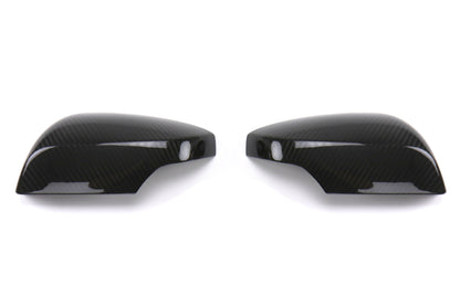 OLM ドライカーボンミラー用カバー（ウインカー穴付き） - グロスカーボンファイバー - 2015-2021 スバル WRX / STI（ウインカー穴付き）