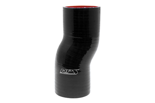 HPS 内径 2インチ(51mm)、長さ 6インチ(152mm)、 耐高温 4 層強化シリコン オフセット カプラー ホース ブラック (内径 51mm、長さ 152mm)