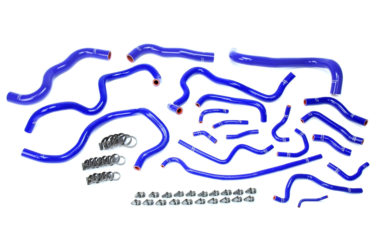 HPS シリコン ホース キット - ラジエーターおよびヒーター ホース 57-1608-BLUE