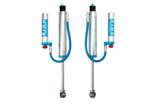 King Shocks 98-02 トヨタ ランドクルーザー 100 後部 2.5インチ径（約63.5mm）リモートリザーバーショック 調整機能付き（ペア）