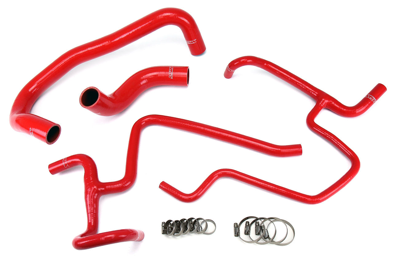 HPS シリコン ホース キット - ラジエーターおよびヒーター ホース 57-1327-RED