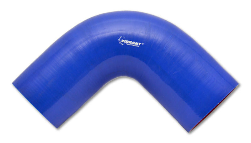 Vibrant 4層強化 シリコンエルボー 90度 内径2インチ(約51mm) (ブルー)