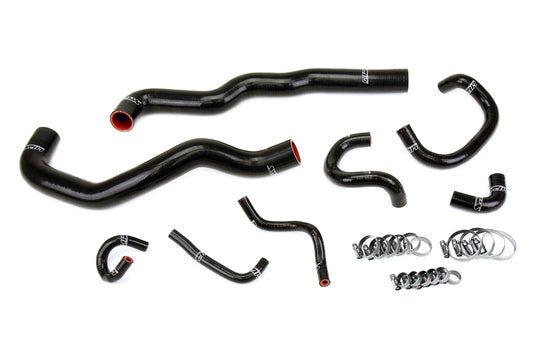 HPS シリコン ホース キット - ラジエーター、ヒーター、スロットル ボディ クーラント ホース 57-2081-BLK