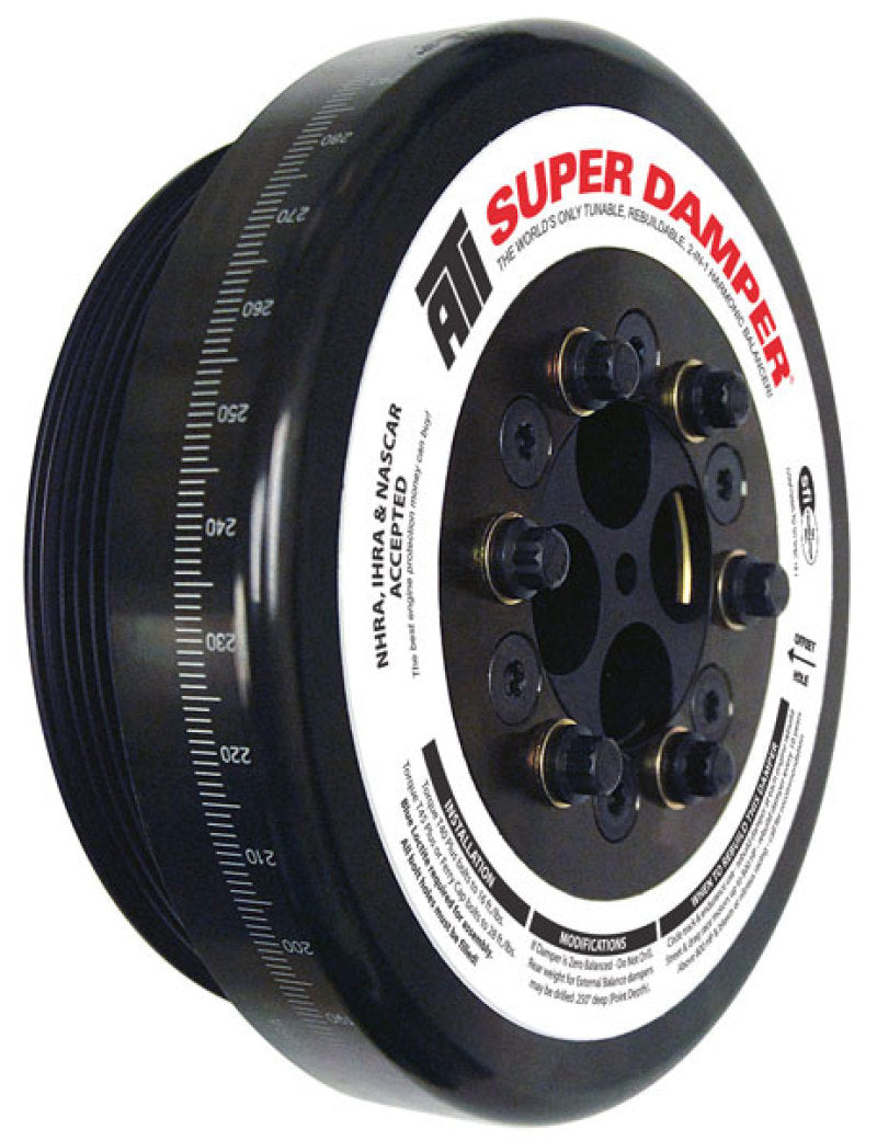 ATI ダンパー - 8.074インチ（約205mm） - スチール製 - 8溝 - Cummins - 4BT - 6BT - 3.9L - 5.9L - 3リング - ディーゼル