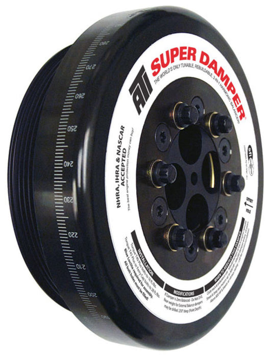 ATI ダンパー - 8.074インチ（約205mm） - スチール製 - 8溝 - Cummins - 4BT - 6BT - 3.9L - 5.9L - 3リング - ディーゼル