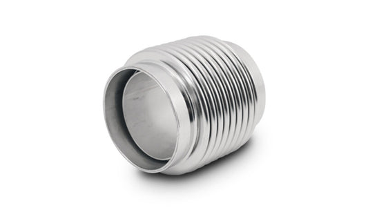 Vibrant ステンレス(321) モータースポーツベローズ ネック・ライナー付 電解研磨 内径1.75インチ(約44mm) 長さ2.5インチ(約64mm)