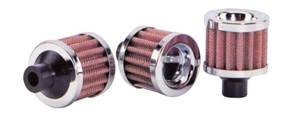 Vibrant クランクケース ブリーザーフィルター 外径35mm 入口内径5/8インチ(15mm) 高さ1.5インチ(約38mm)