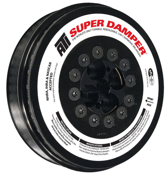 ATI ダンパー - 7.98インチ（約203mm） - スチール製 - 8溝 - Cummins - 2003-07.5年モデル - 5.9L - 3リング ヘビー - ディーゼル車用