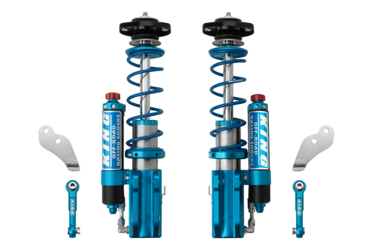 King Shocks 19-24 メルセデスベンツ スプリンター 2500 2WD フロント 2.5 Piggy Hose リザーバーショック 調整キット付