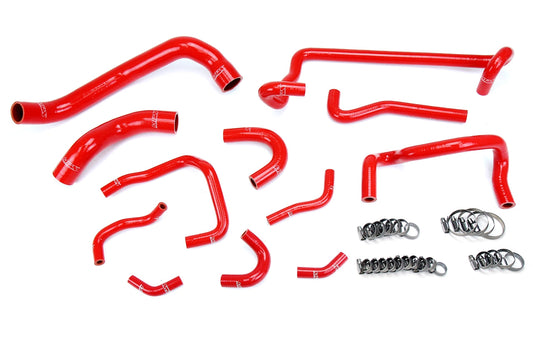 HPS ラジエーターおよびヒーター ホース キット - 1989-1994 日産 BNR32 スカイライン GT-R RB26DETT(57-1782-RED)