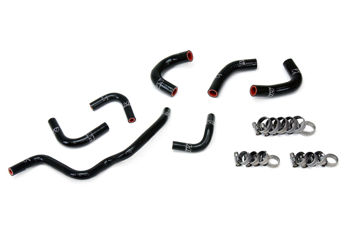 HPS シリコンホースキット - オイルクーラーおよびスロットルボディホース 57-1857-BLK