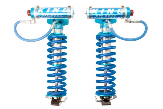King Shocks 2005年以降 フォード F-250 4WD フロント 2.5インチ径（約63.5mm）リモートレザーバランス コイルオーバー コンバージョン 調整機能付き（ペア）