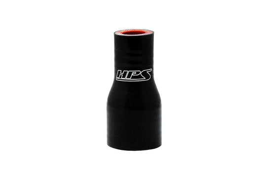 HPS 内径 1.25インチ(32mm) - 2インチ(51mm)、長さ 4インチ(102mm)、 耐高温 4 層強化シリコンリデューサーカプラーホース ブラック (内径 32mm - 51mm、長さ 102mm)