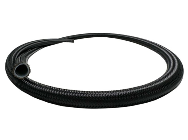Fuelab ブラックナイロンステンレスメッシュPTFE ホース - 6AN - 3フィート（約0.91m）