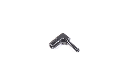 Radium Engineering 1/8インチ NPT オス - 3/16インチ バーブ 90度フィッティング