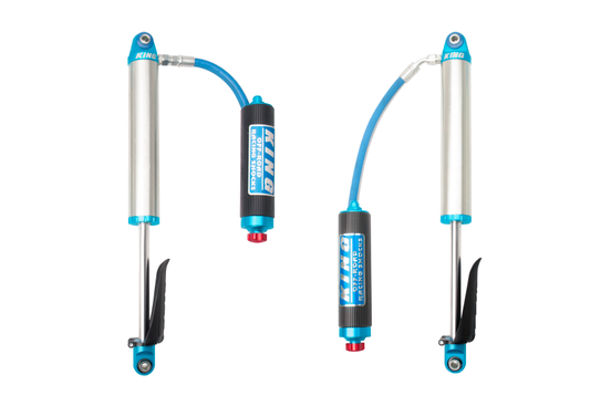 King Shocks 2019年以降シボレーシルバラード1500（トレイルボス）用リア2.5インチ径リモートリザーバーショック（調整式・ペア）