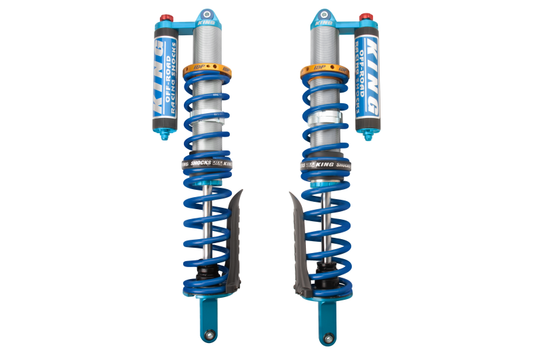 King Shock 2018年以降 Textron Wildcat XX リア 3.0 インチ インターナルバイパス ピギーバック コイルオーバー（フィン付きリザーバー＆調整機能搭載）