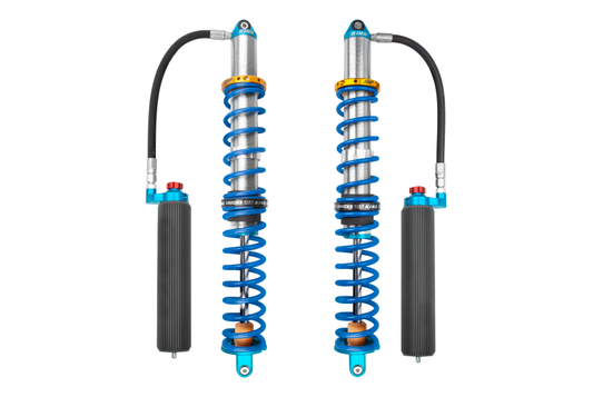 King Shocks 14-16 Polaris RZR-XP1000/Turbo リア 2.5インチ（約63.5mm）インターナルバイパス リモートコイルオーバー 調整機能付き＆フィン付き