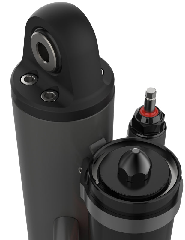 Fox 3.5 Factory Race 3/4インチシャフト 5チューブ型外部バイパス 14インチピギーバックショック - 右側