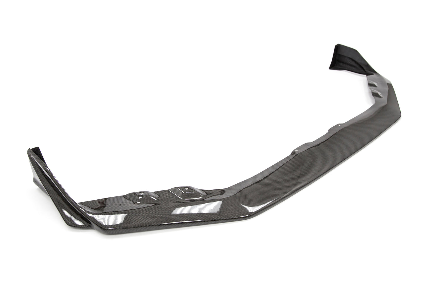 OLM S208スタイル カーボンファイバー フロントバンパーリップ - 2015-2021 WRX/STI